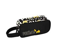 Estuche Gamer Case Pokemon - Diseño Pikachu con Asa Lateral - Portatodo con 1 Compartimento - Interior Forrado y Cierre de Cremallera - 11×24×10 cm - Toybags
