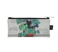 Estuche gatito plano monstera mujer Kiub Bug Art 6x19x6 cm