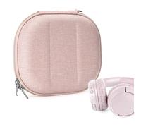 Estuche Geekria Nova Compatible con JBL Tune 670NC/660NC/520BT/510BT, Jr 310BT, Bolsa de Viaje rígida de Repuesto con Almacenamiento para Cables (Rosa)