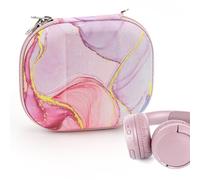 Estuche Geekria Nova para Auriculares JBL Tune 510BT/500BT/670NC y Live 400BT, Funda rígida de Viaje con Espacio para Cables (Pink Marble)