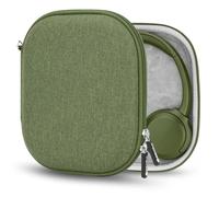 Estuche Geekria Shield para Auriculares Compatible con JBL Tune 510BT, Sony WH-CH520, Soundcore H30i: Funda rígida de Viaje con Almacenamiento de Cables (Verde)