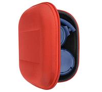 Estuche Geekria Shield para JBL Tune 670NC, 660NC, 520BT y 510BT | Carcasa rígida roja, compatible con JBL Jr 310BT, interior de 7 x 6 x 2 pulgadas, forro suave, bolsillo interno de malla para