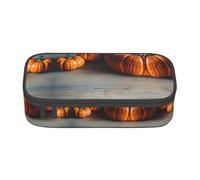 Estuche gigante con estampado de barco nuclear de tamaño mediano con doble cremallera para el trabajo, bonito, Calabaza de otoño 2, Talla única