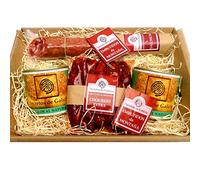Estuche gourmet Chorizo Extra, Salchichón de Montaña y Grelos al Natural