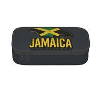 Estuche grande de almacenamiento con diseño de mapa de Jamaica, estuche para bolígrafos, suministros escolares, viajes, estudiantes, profesionales