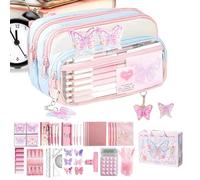 Estuche Grande | de Almacenamiento Multifuncional artística | Organizador para artículos de papelería y Estuches | para Diario Marcar Trayectorias Viajes Estudiantes universitarios Adolescentes