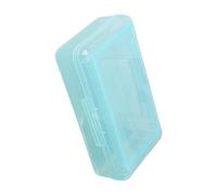 Estuche grande de doble capa, resistente al agua, organizador de bolígrafos de alta capacidad para estudiantes, transparente, Blue