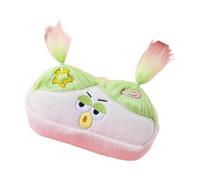 Estuche grande para bolígrafos de intestino, divertidas muñecas feas con pelo explosivo, diseño de monstruo de ojo grande, estilo chica dulce y caja de almacenamiento de papelería, White, 21.0*9.0*6.2