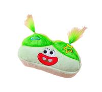 Estuche grande para bolígrafos de intestino, divertidas muñecas feas con pelo explosivo, diseño de monstruo de ojo grande, estilo chica dulce y caja de almacenamiento de papelería, Green, 21.0*9.0*6.2