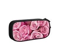 Estuche grande para lápices, estuche duradero rosa con gran capacidad, bolsa de papelería minimalista para la escuela y la oficina, rosa, One Si, color, 5.0cm*10.5cm*20.5cm, Estuche para lápices