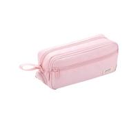 Estuche grande para lápices grande, organizador de lápices, estuche para escuela, oficina, incluye compartimento divisor con cremallera y asa de transporte, PK2, talla única