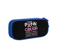 Estuche grande para lápices Love Fighting Breast Cancer Pencil Pouch personalizado Estuche organizador de papelería portátil, para, color, 5.0cm*10.5cm*20.5cm, Estuche para lápices