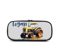 Estuche Grande para Lápices para Niños Personalizado con Nombre Estuches para Lápices para Niños Regalos para La Vuelta Al Cole para Niños con Cremallera para Coche De Escuela Primaria (Style 3)