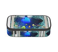 Estuche grande para lápices Red Lips Getting Ready to Kiss A Frog para niñas y niños, estuche estético con múltiples compartimentos para adultos, organizador de oficina práctico para niños, adolescent