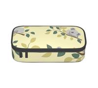 Estuche grande para niñas y niños, diseño de koala durmiendo, estuche estético para niños, estuche escolar de papelería, artículos de preparación, Black, Talla única, Juego de mochila escolar