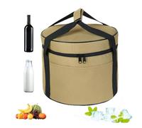 Estuche grande para ollas de picnic, bolsa de olla de camping para cilindros,Estuche cilíndrico para cubiertos de picnic - Bolsa de transporte de vajilla para ollas y vajilla para, barro,