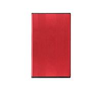 Estuche HDD, Soporte para Estuche de Disco Duro USB 2.0 Capacidad de Intercambio en Caliente 2TB 2.5 Pulgadas AleacióN de Aluminio Tasa de Transferencia de 480Mbps para Vista para Windows para OS X (Rojo)