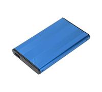 Estuche HDD, Soporte para Estuche de Disco Duro USB 2.0 Capacidad de Intercambio en Caliente 2TB 2.5 Pulgadas AleacióN de Aluminio Tasa de Transferencia de 480Mbps para Vista para Windows para OS X (Azul)