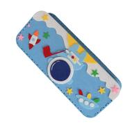 Estuche hecho a mano, kit de costura, bolsa de almacenamiento de bolígrafos para niños, crea tu caja, proyecto de arte educativo, kit de costura hecho a mano