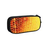 Estuche hexagonal de panal de abeja, gran capacidad, soporte para bolígrafos, suministros escolares, organizador de almacenamiento para oficina, estudiantes, niñas y niños