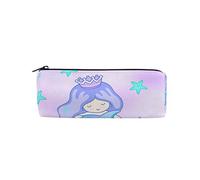 Estuche holográfico mágico de sirena y delfín para estudiantes, bolsa de papelería, organizador de almacenamiento de oficina, bolsa de cosméticos para bolígrafos, #496, 21x10.5x5cm