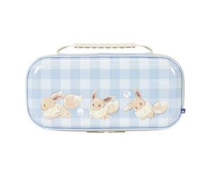 Estuche Hori NSX-088E Vault Case Eevee Azul Blanco Resistente Scratch Switch 2