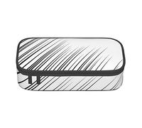 Estuche horizontal para lápices de líneas de velocidad para niñas y niños, ligero y duradero, bolsa organizadora de papelería escolar