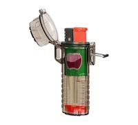 Estuche impermeable para encendedor - Estuche con soporte para encendedor de 88 mm, tu | Diseño que ahorra espacio | Soporte protector para encendedores de PP para viajes, senderismo,