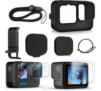 Estuche impermeable para GoPro Hero12/11/10/9Black, diseño profesional con protector de pantalla de cristal 3D Touch de alta calidad y tapa lateral