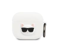 Estuche Karl Lagerfeld Choupette 3D, Blanco - AirPods 3