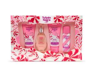 Estuche Kiss Tulipán Negro Fresa y Nata 50 ml