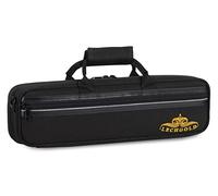 Estuche Ligero Lechgold para Flauta Transversal - Lightcase para todas las flautas comunes con pie C - Acolchado térmico - Bolsillo exterior - Correa de hombro - Instrumento y accesorios - Negro
