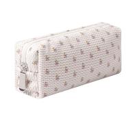 Estuche ligero y estético para bolígrafos, oficina, universidad, escuela, bolsa de almacenamiento, organizador de maquillaje, bolsa de cosméticos para niñas y niños (flores-Apis)