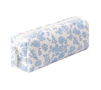 Estuche ligero y estético para bolígrafos, oficina, universidad, escuela, bolsa de almacenamiento, organizador de maquillaje, bolsa de cosméticos para niñas y niños (flores-orquídea)