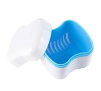 Estuche limpiador de retenedor | Caja contenedor a prueba de fugas para prótesis, estuche de baño de retención de viaje, caja de limpieza de dentaduras postizas portátil para protector nocturno, pezón