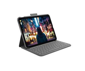 Estuche Logitech Slim Folio con Teclado para iPad 10a Generación - Gris Oxford