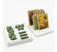 Estuche magnético de viaje y organizador de tablero para Catan, caja de almacenamiento compacta de alta calidad compatible con Settlers of Catan, soporte hexagonal seguro para azulejos y bandeja de