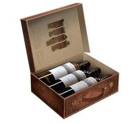 Estuche Maletín Jean Leon Vinos de Finca. Incluye 3 botellas: Vinya Palau, Vinya Gigi y Vinya Le Havre