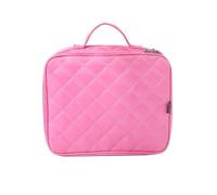 Estuche Maquillaje Hombres y Mujeres Bolsos lingge Impermeable Doble Capa Grande Capacidad cosmética Bolsa de Almacenamiento de Lavado Multi Funcional Kit Maquillaje Mujer(Pink)