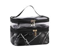 Estuche Maquillaje Viajes multifunción Bolsa de maquillaje transparente Leopardo de moda Bolsa de cosméticos Organizador Organizador Almacenamiento impermeable Fémina Maquillaje Casos Kit Maquillaje M