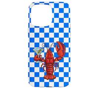 Estuche Martini de Langosta a Cuadros para Cóctel Retro a Carcasa para iPhone 15 Pro MAX