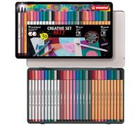 STABILO Set creativo CREATIVE SET ARTY - Contiene 10 x Rotulador punta de pincel Pen 68 brush, 10 Rotulador Pen 68, y 10x Rotulador punta fina point 88