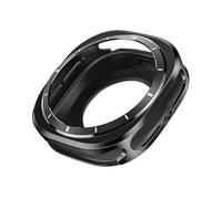 Estuche metálico for Samsung Galaxy Watch7 Ultra de 47 mm, protector de pantalla(Black white,47MM)