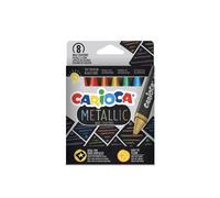 estuche metallic ceras 8 pcs carioca 43163