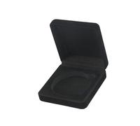 Estuche Moneda Caja para Monedas de Desafío Caja de Colección Soporte de Exhibición de Terciopelo Joyero para Monedas con Apertura a Ad, Negro