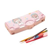 Estuche multifunción - ABS, portalápices como se muestra, diseño en forma de dibujos animados | Portalápices duradero para la escuela, estuche multicompartimento para niños, estudiantes, oficina