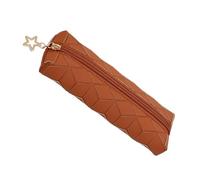 Estuche multifuncional de cuero con cremallera, gran capacidad, impermeable, organizador de lápices para estudiantes, niños, viajes, estuche impermeable