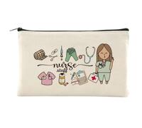 Estuche Neceser para Regalo Enfermera y Suministros Médicos-Ideal para Personas Mayores, Diabetes y Botiquín de Primeros Auxilios-Bolsa de Tela con Cremallera