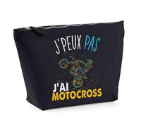 Estuche negro Motocross Je peux Pas | Bolsa de aseo de maquillaje Idea Bolsa de regalo, beige, Bolsa de aseo