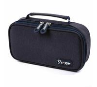 Estuche organizado con secciones dedicadas para diferentes categorías de artículos que ayuda a las rutinas diarias en la escuela y la oficina (azul marino)